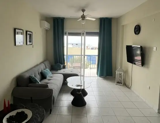 Living room before styling in Chlorakas